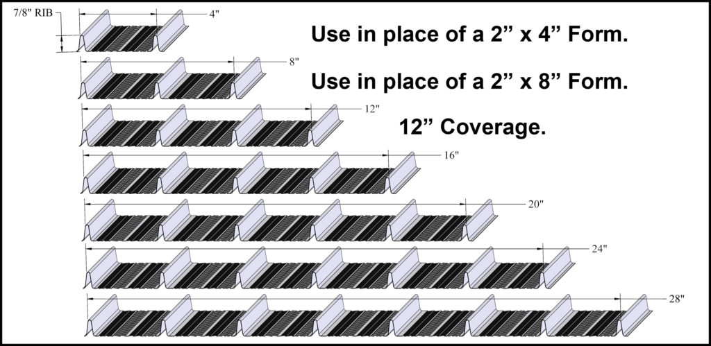 Expanded Metal Concrete Form Dims Up To 28in